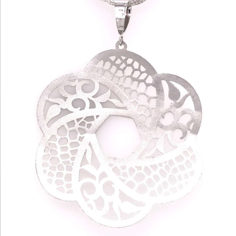 Italian Flower Filigree Pendent